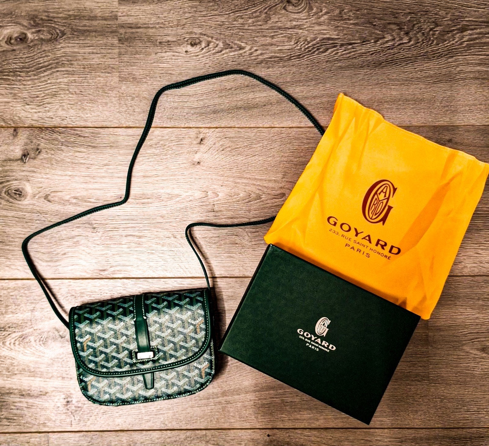 Groene Saddle Bag – Unisex | Box + Duffle Bag, Ophalen of Verzenden, Nieuw, Groen, Schoudertasje