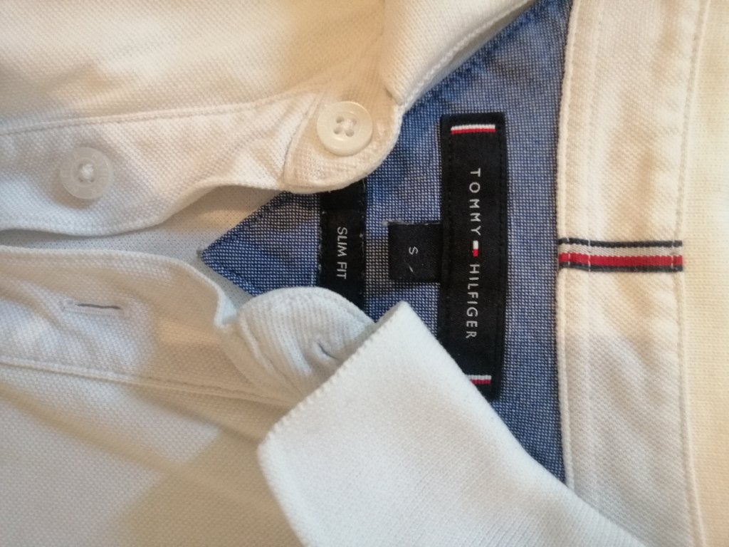 Polo Tommy Hilfiger maat S, Wit, Tommy Hilfiger, Ophalen of Verzenden, Zo goed als nieuw