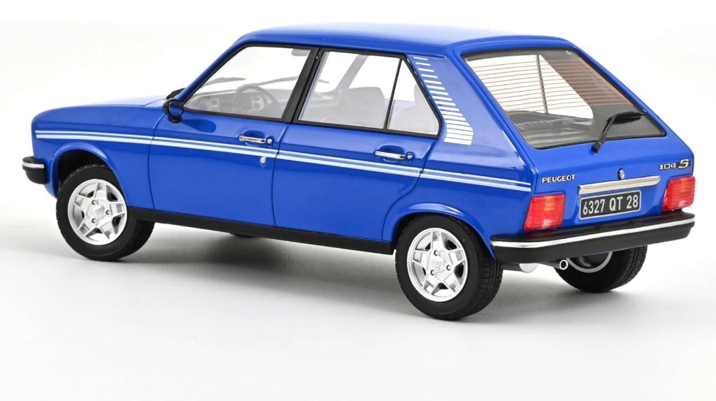 Peugeot 104 S 1981 Ibis Blauw schaal 1/18 NOREV ref: 184903, Verzenden, Nieuw, Auto, Norev