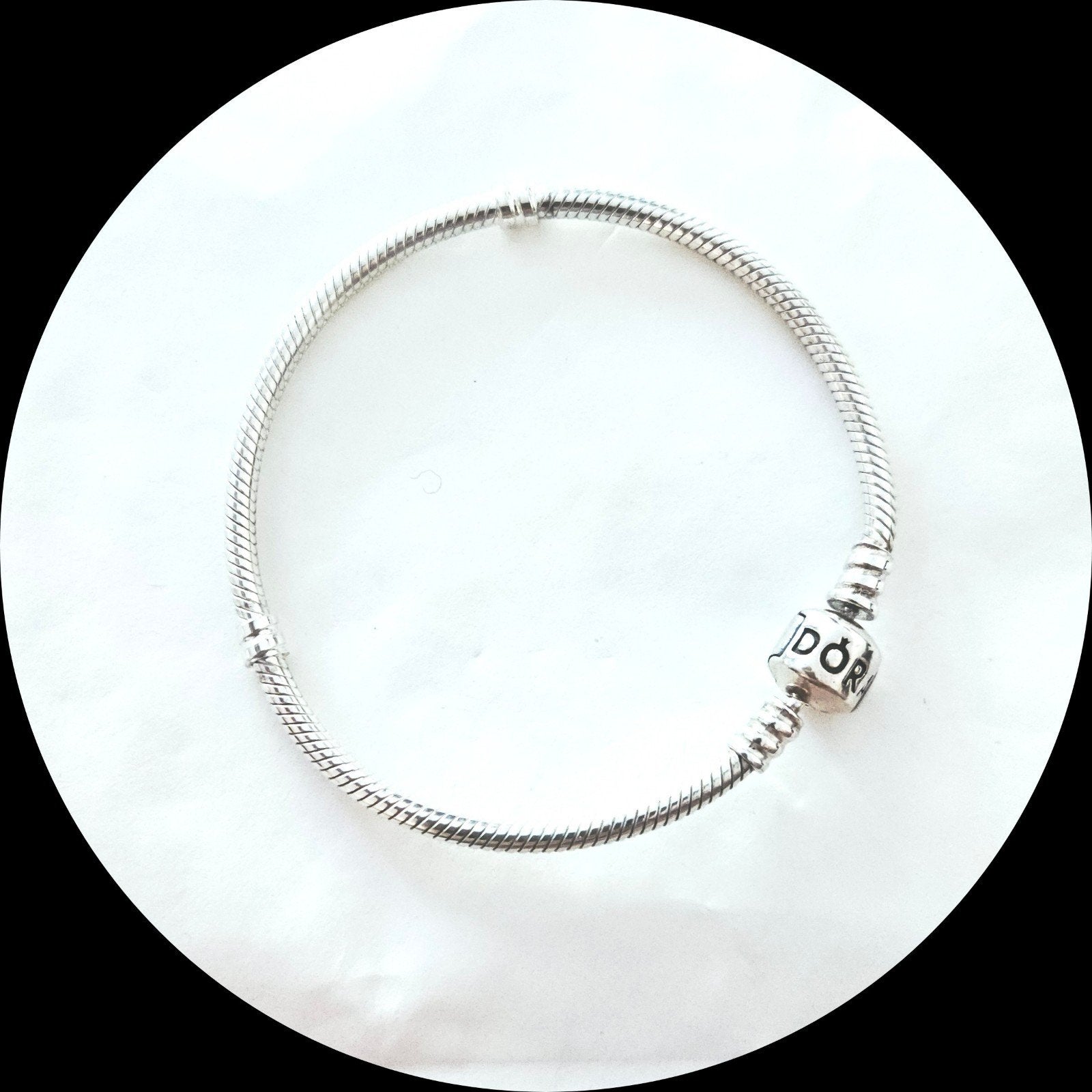 Pandora 19 cm Armband / voor bedels (A), Ophalen of Verzenden, Zo goed als nieuw, Zilver, Zilver