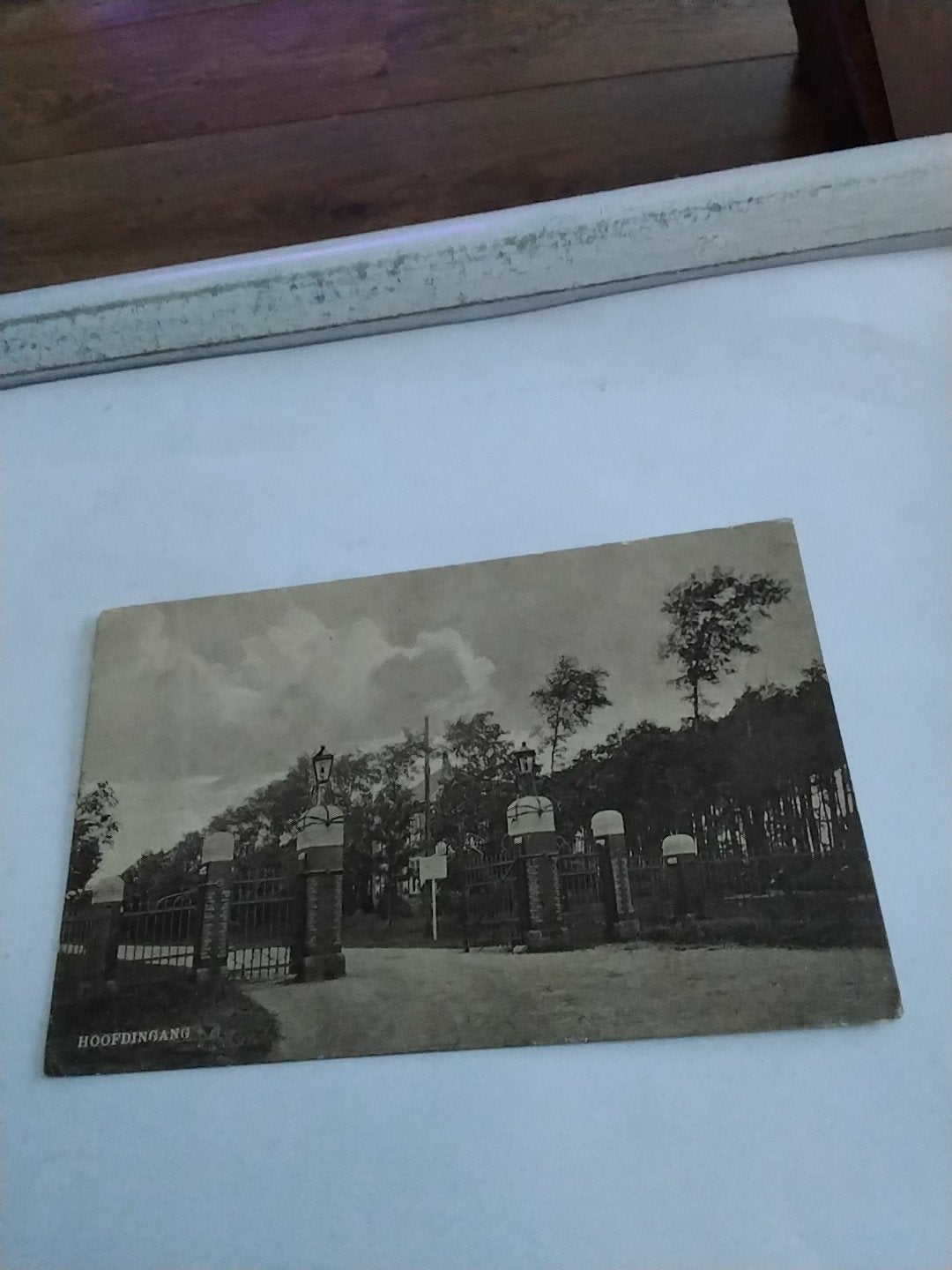 Oude briefkaart Hoofdingang St. Vrederust Bergen op Zoo, Verzamelen, Ophalen of Verzenden, Voor 1920, Gelopen, Noord-Brabant