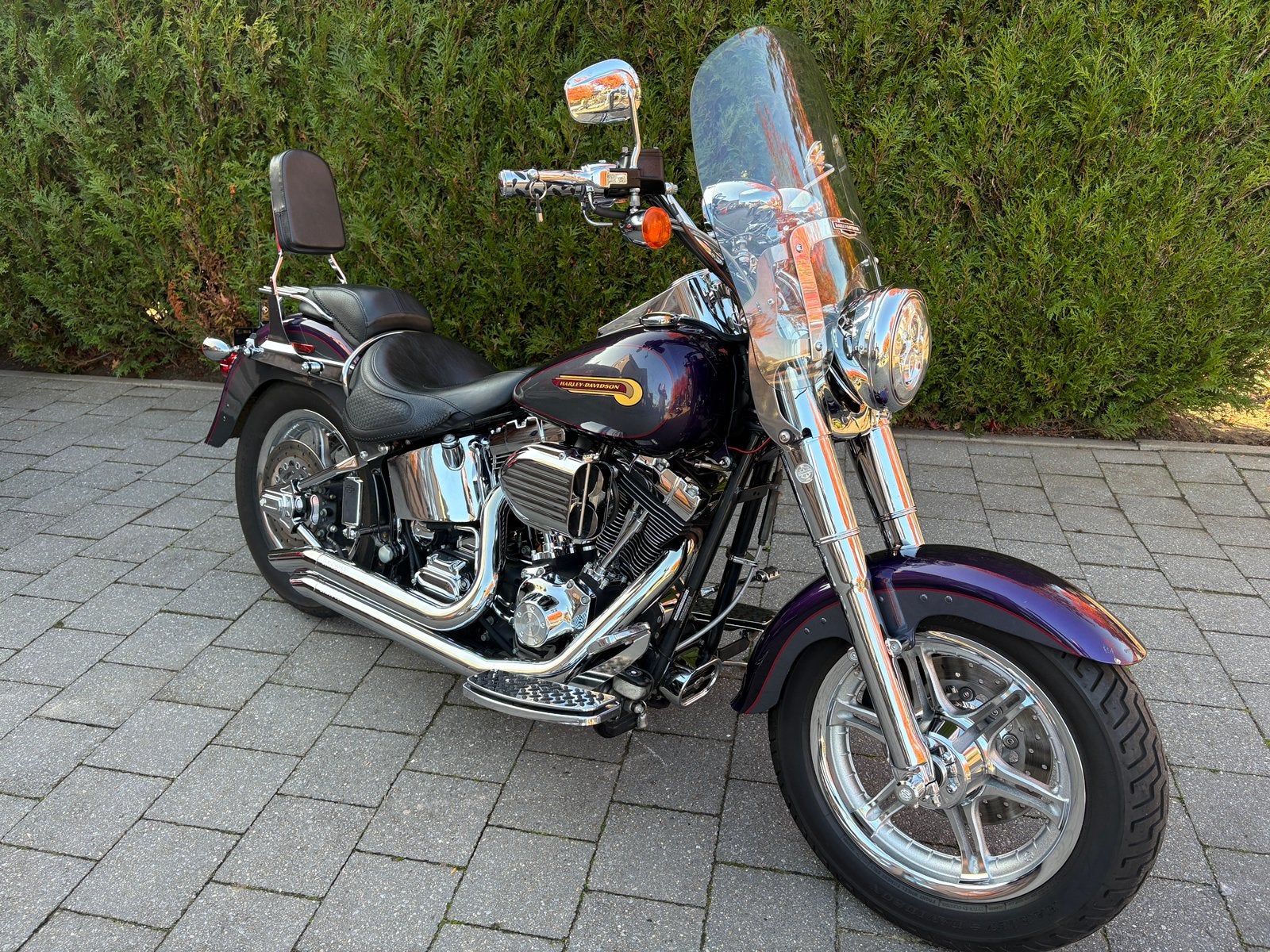 Harley Davidson fat boy FLSTFI 2004, LED Verlichting, 2 cilinders, Occasion, Chopper