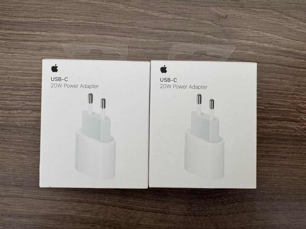 Orginele Apple USB-C 20W Power Adapter, Oplader apple, Ophalen of Verzenden, Zo goed als nieuw, Oplader apple