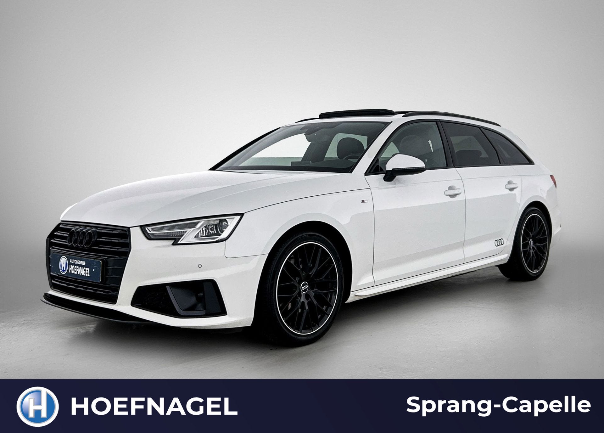 Audi A4 Avant 40 TFSI Sport S line black edition | Pano | Ca, Auto's, Gebruikt, 1984 cc, Wit, 750 kg