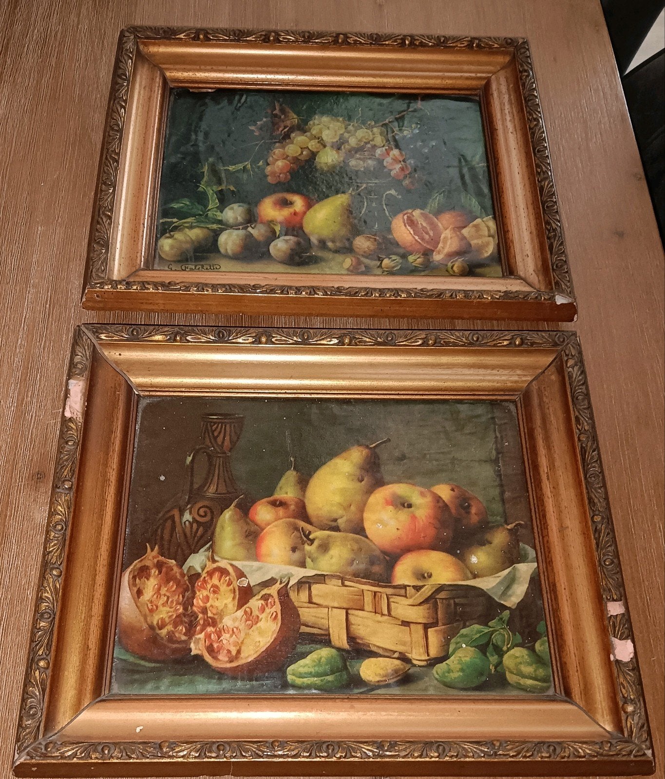 Antieke stillevens van G. Falchetti - Set van 2 prenten, Antiek en Kunst, Kunst | Schilderijen | Klassiek, Stilleven, Ophalen of Verzenden