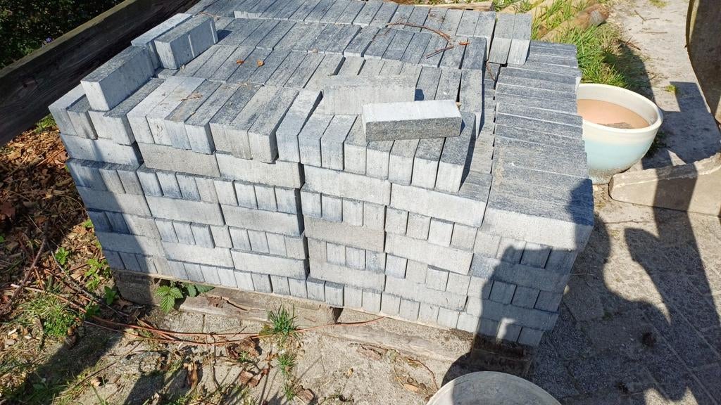 Te koop 6m2 waaltjes antraciet., Ophalen, Nieuw, Beton, Klinkers