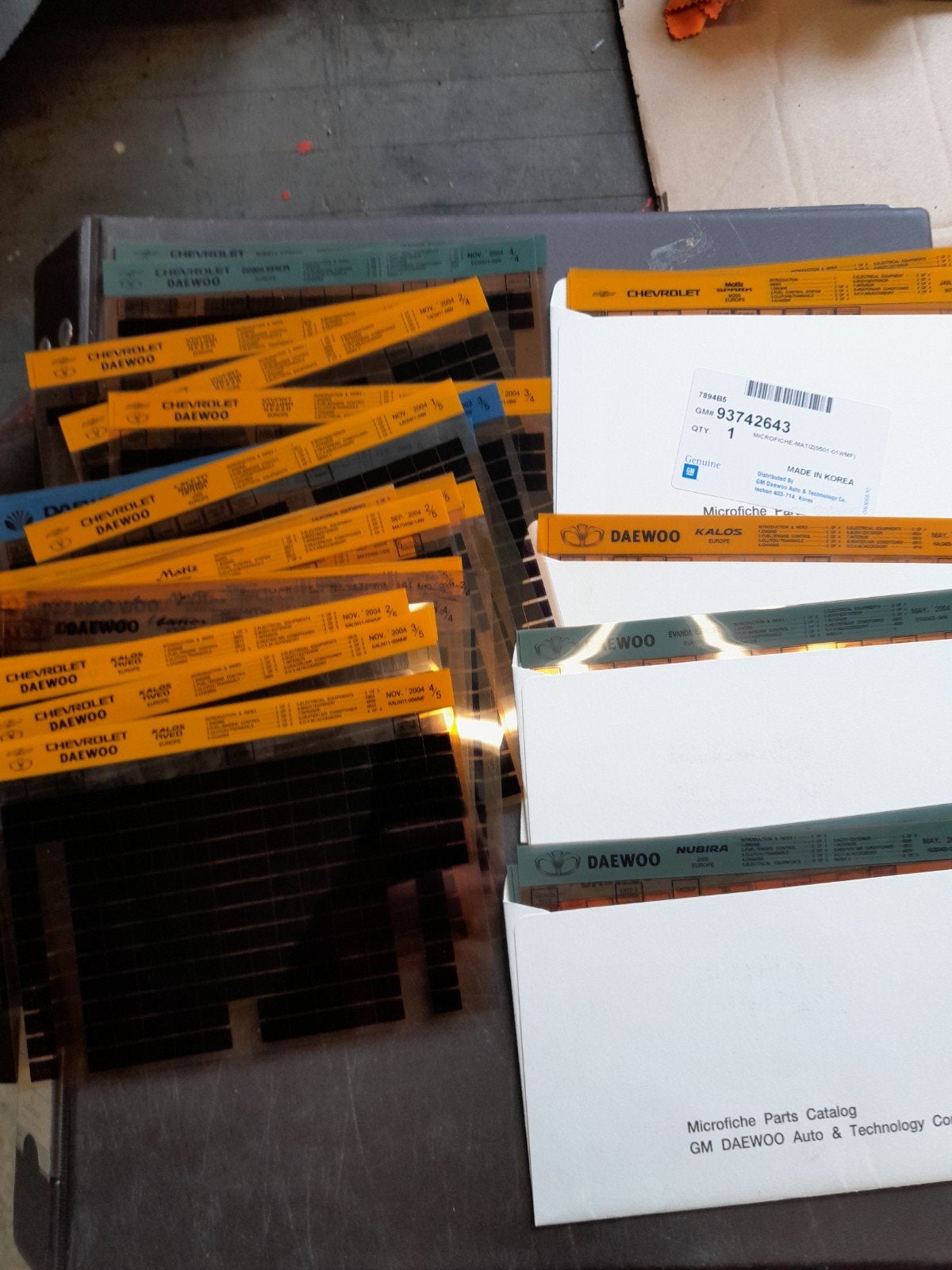 Microfiches Daewoo, Auto diversen, Handleidingen en Instructieboekjes, Ophalen of Verzenden
