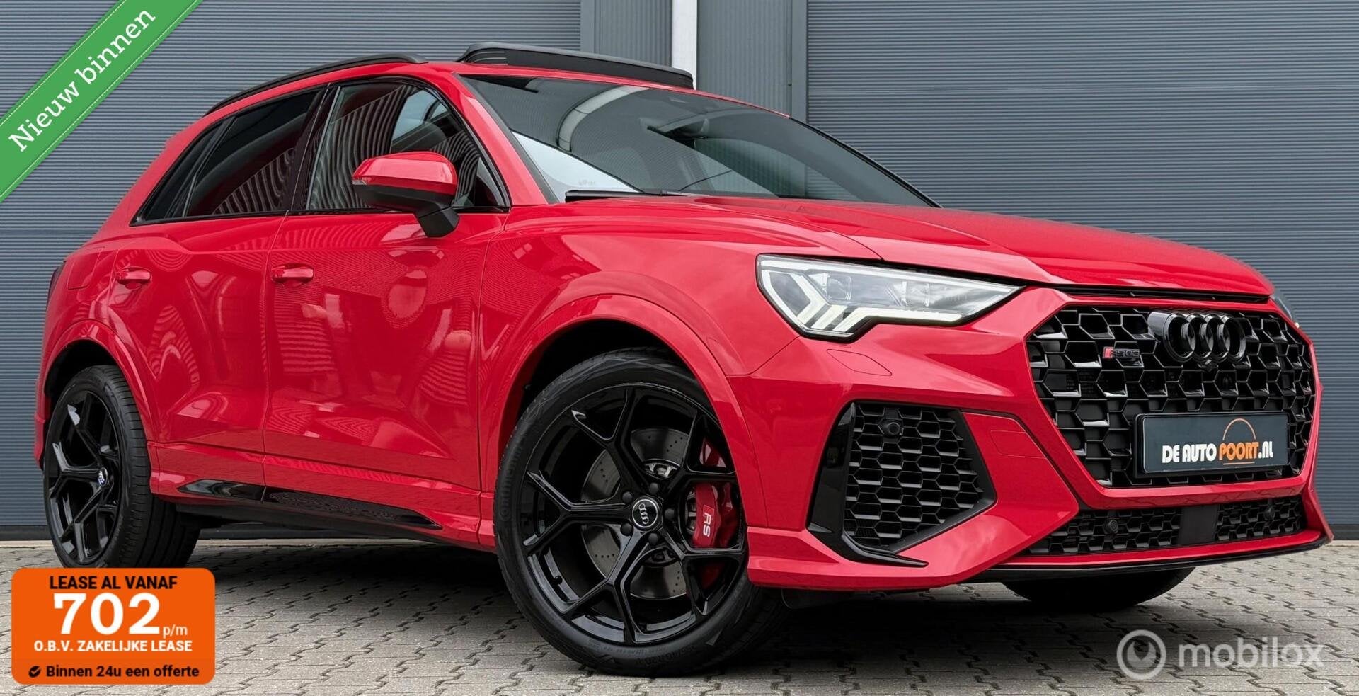 Audi RS Q3 2.5 TFSI BTW-auto/Pano.dak/Viritual/B&O/20’/Bla, Auto's, Audi, Gebruikt, Met garantie (alle), Bedrijf, Vierwielaandrijving