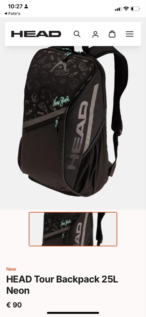 HEAD Tour Backpack 25L Neon - Nieuw, 25 tot 40 cm, Nieuw, Ophalen of Verzenden, Overige merken
