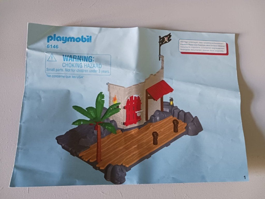 Playmobil 6146 - Piratenfort (compleet), Ophalen, Gebruikt, Complete set