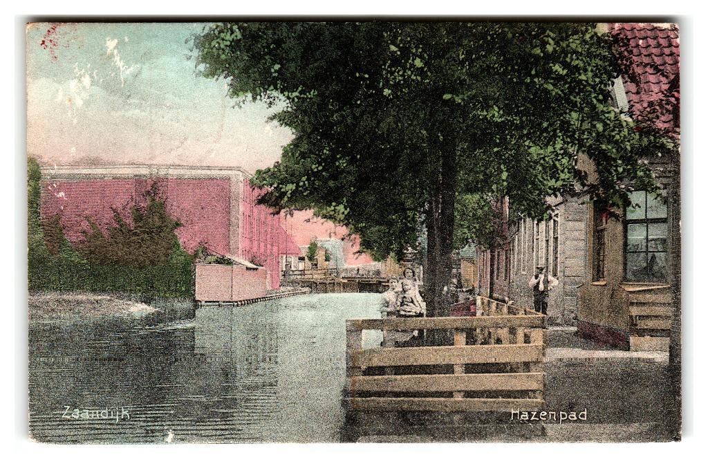 Zaandijk, Hazenpad, Verzenden, 1920 tot 1940, Gelopen, Noord-Holland