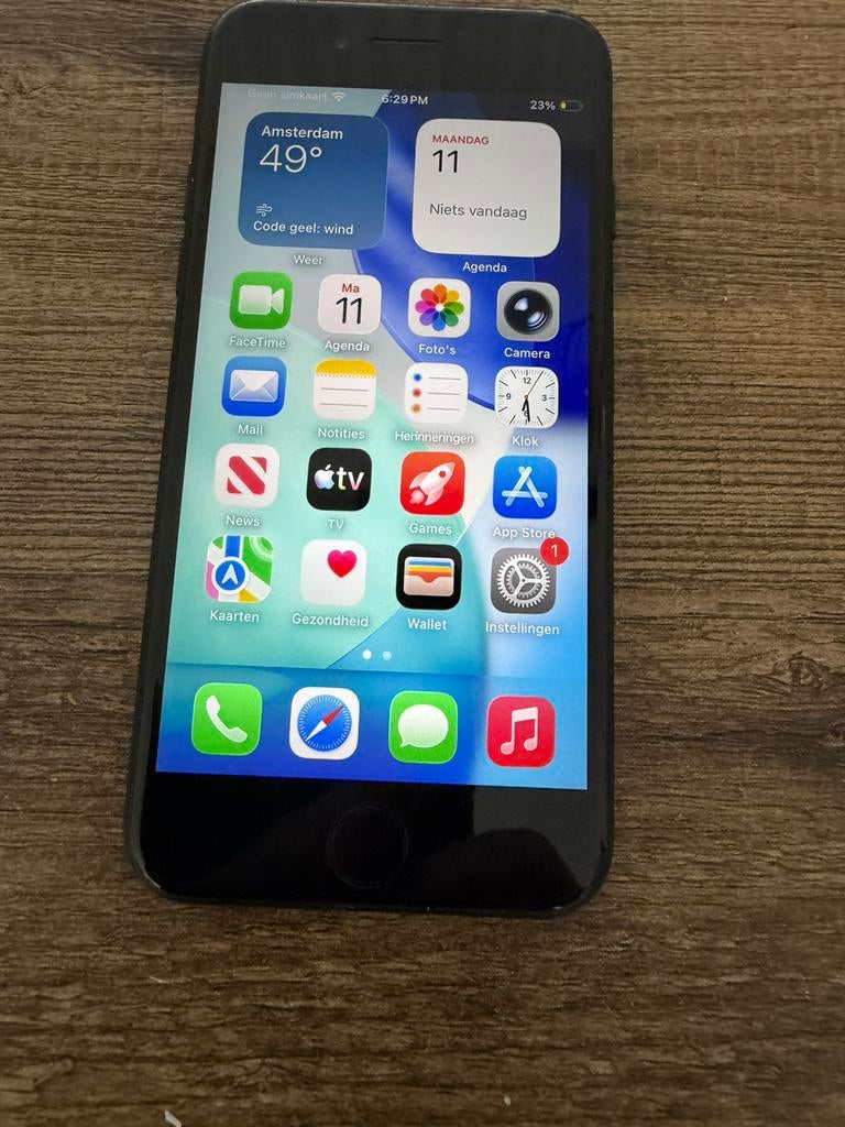 Iphone se 2de generatie 2022 128 gb, Telecommunicatie, Mobiele telefoons | Apple iPhone, 128 GB, Zwart, Ophalen of Verzenden, Zo goed als nieuw