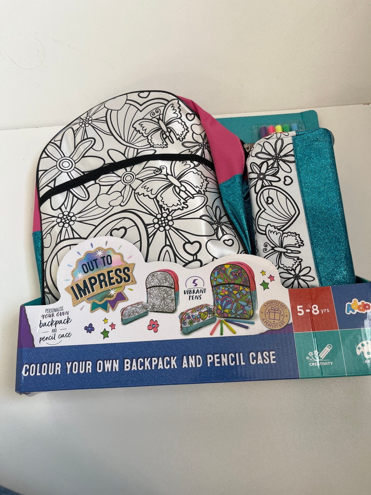 Nieuwe "Colour Your Own" Rugzak en Etui Set, Ophalen, Nieuw, Knutselen