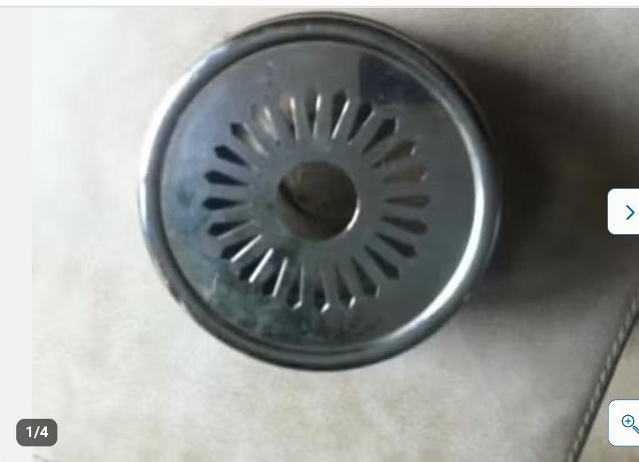 Theelicht warmhoudplaat uit de jaren 50 Vintage, Ophalen of Verzenden, Metaal, Grijs, Overige typen