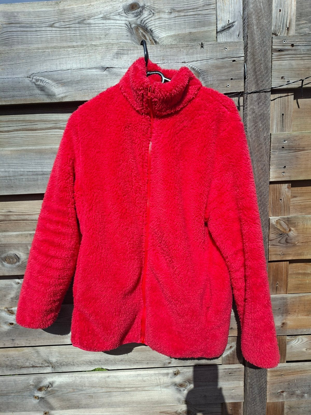 dames rood fleece vest met rits m, Ophalen of Verzenden, Zo goed als nieuw, Maat 38/40 (M), Rood