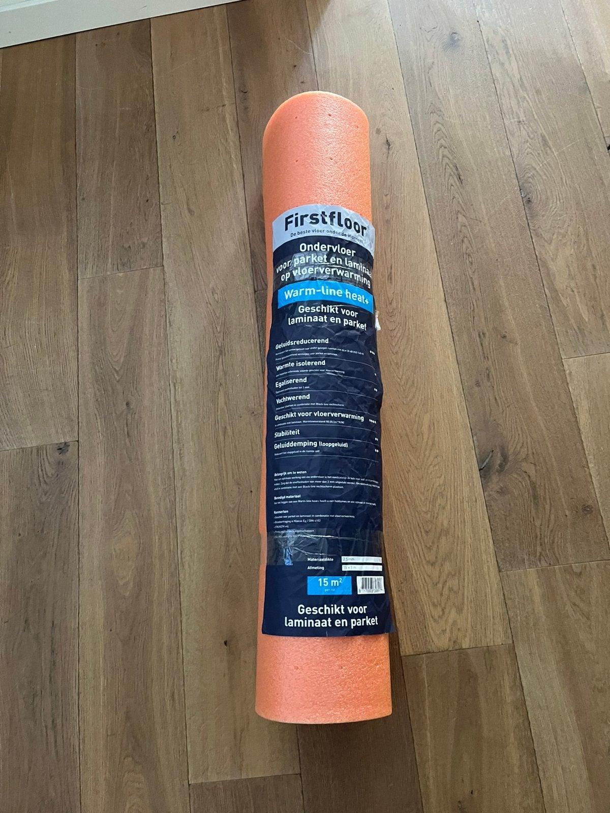 Firstfloor warmline ondervloer laminaat ✅ca. 11m nieuwe rol, Ophalen, Zo goed als nieuw, 15 m² of meer, Folie