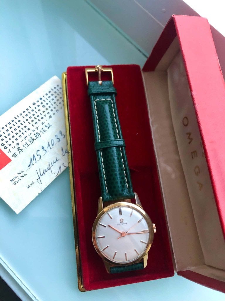 Omega 131.001-62/SC - Full set & origineel - Heel zeldzaam, Polshorloge, Omega, Met bandje, Goud