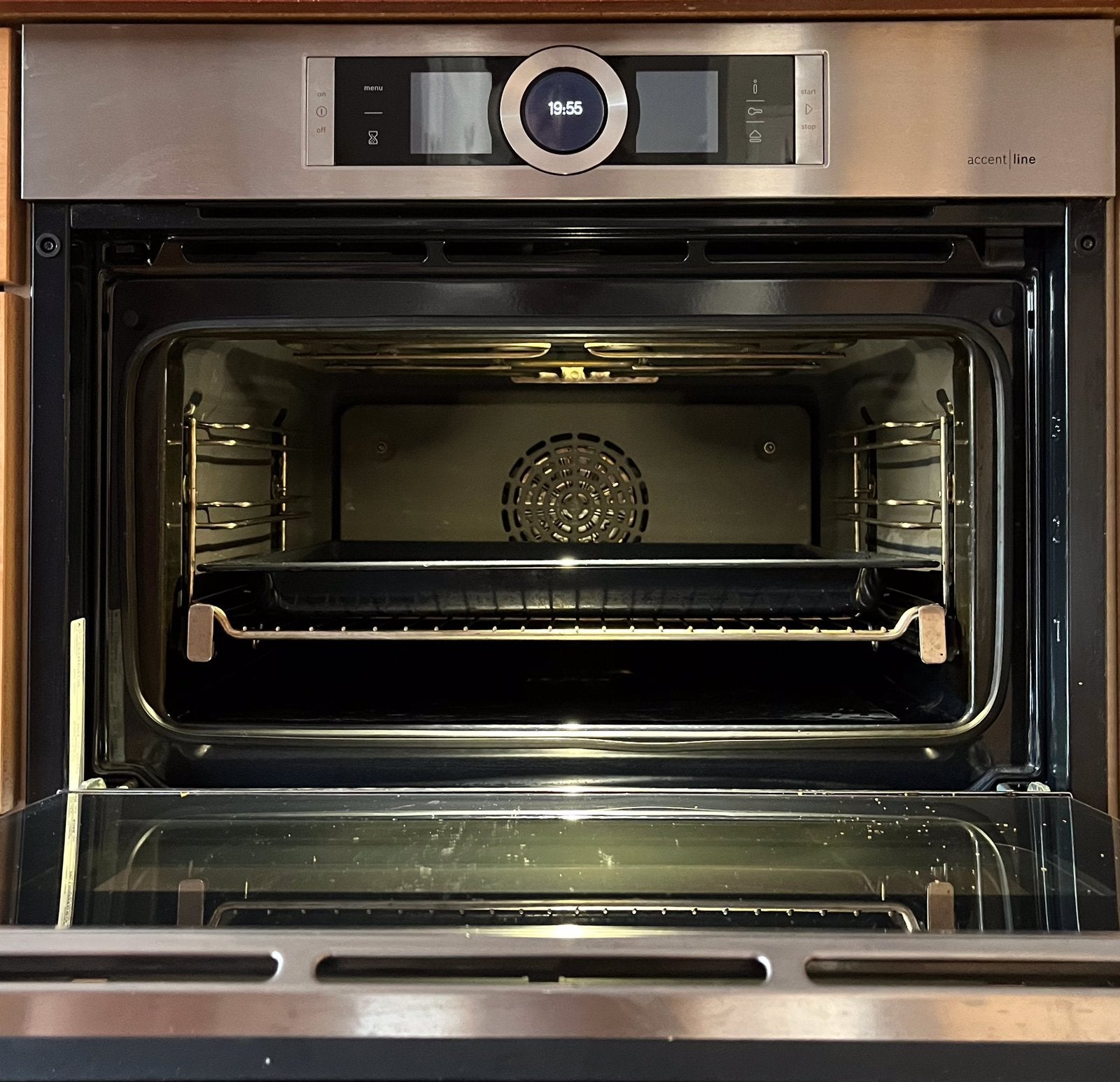 Bosch inbouw stoom oven 45 cm hoog, Ophalen, 45 tot 50 cm, Gebruikt, Bosch