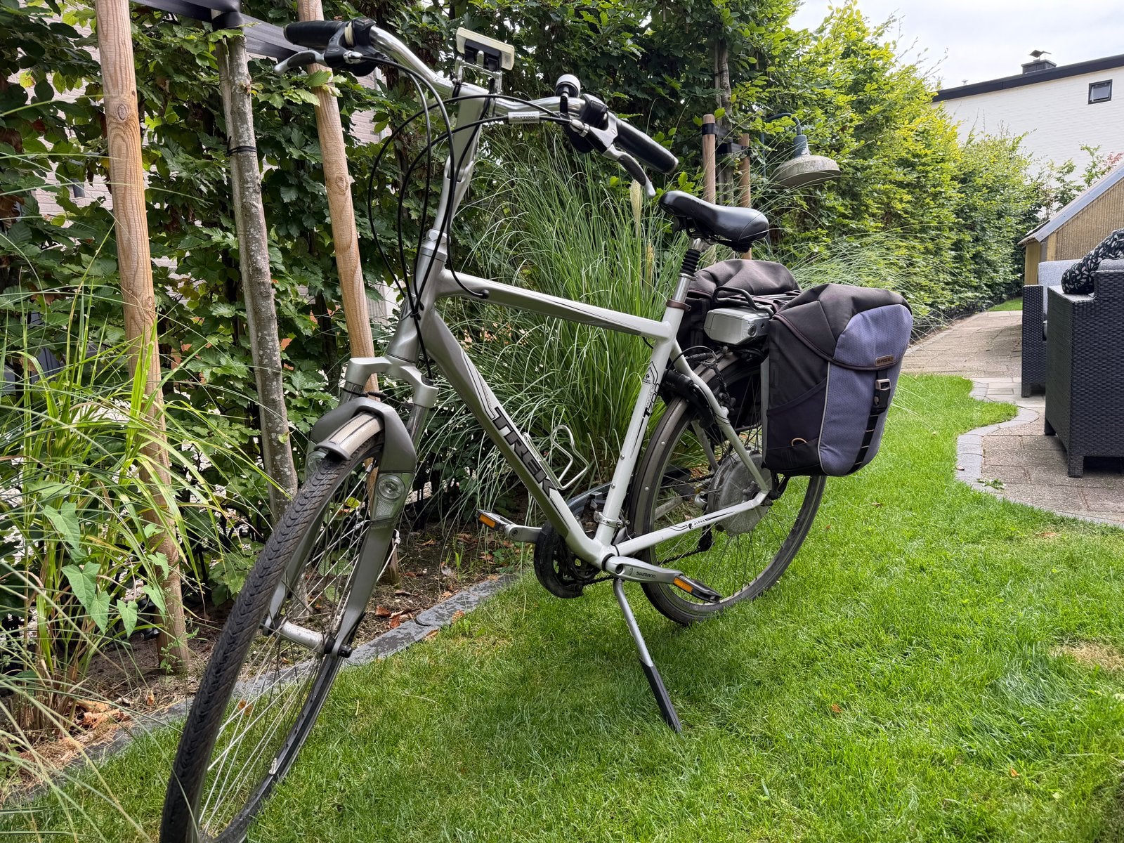 Trek T700 Navigator elektrische fiets, Fietsen en Brommers, Elektrische fietsen, Gebruikt, 55 tot 59 cm, 30 tot 50 km per accu