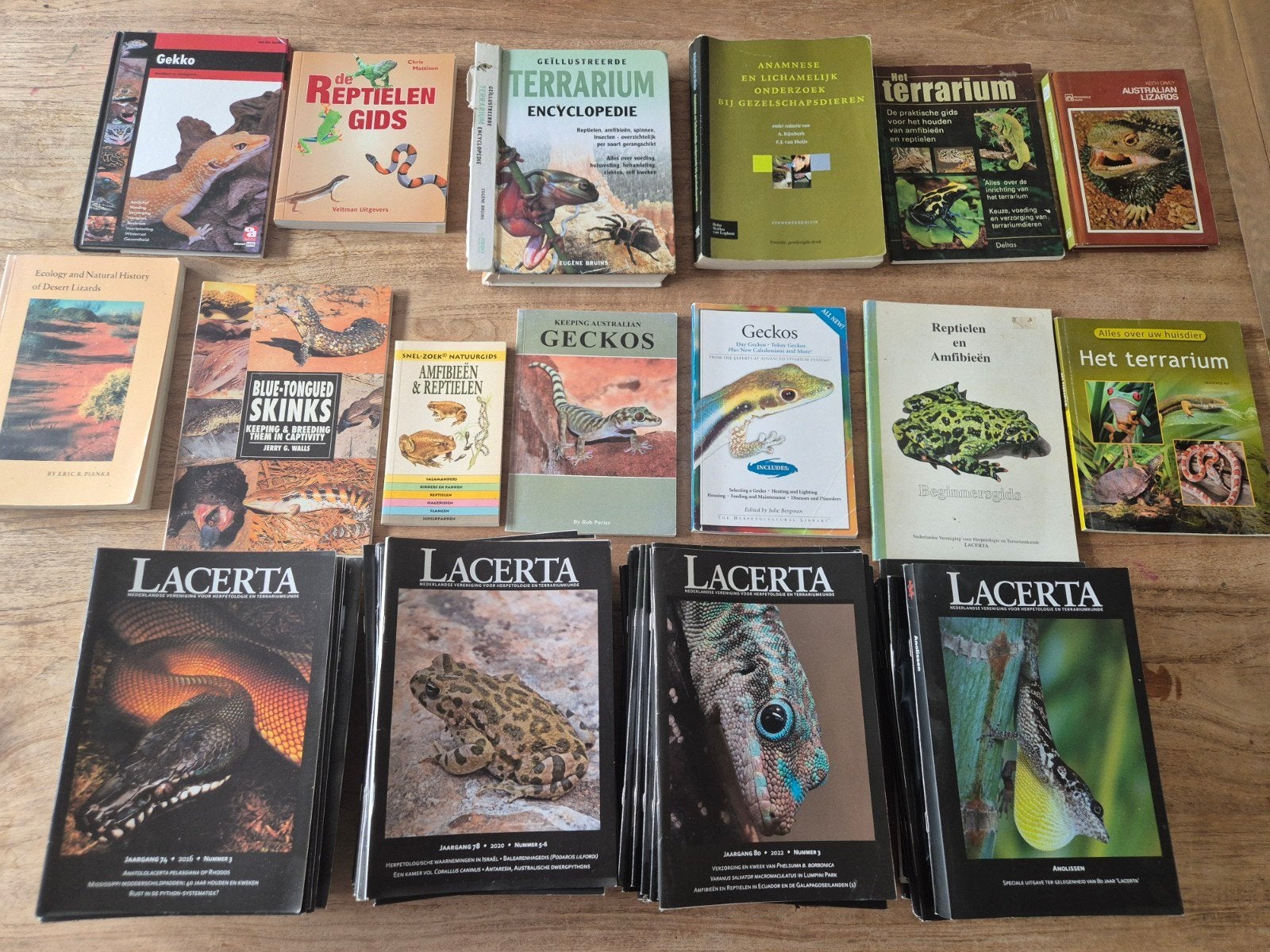 Boeken reptielen/amfibieën, Dieren en Toebehoren, Ophalen, Gebruikt, Overige typen