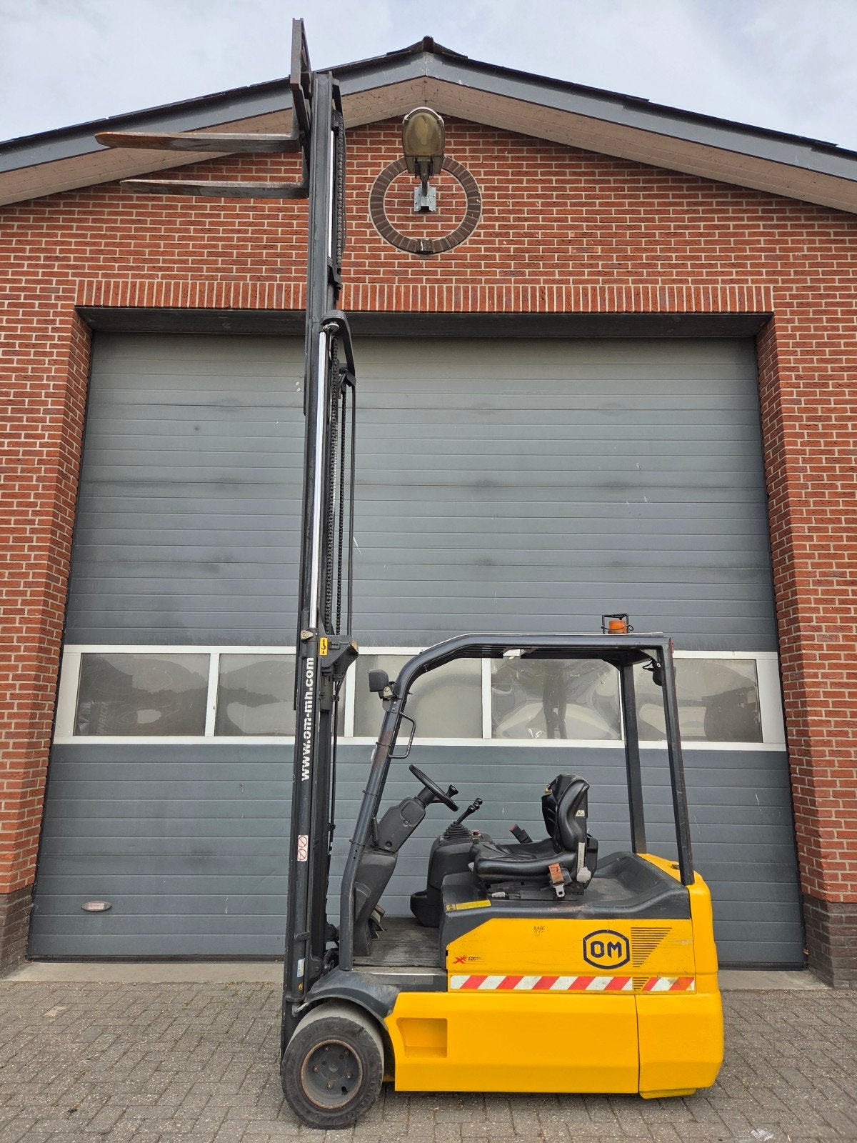 Heftruck OM XE20 Triplex Sideshift Freelift 4800 mm 2010, 1000 tot 2000 kg, Ophalen of Verzenden, Elektrisch, Heftruck