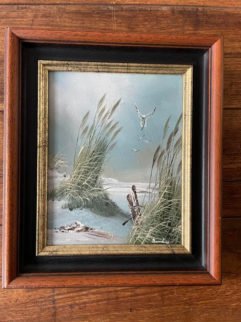 Olieverf schilderij landschap, Antiek en Kunst, Kunst | Schilderijen | Klassiek, Ophalen of Verzenden