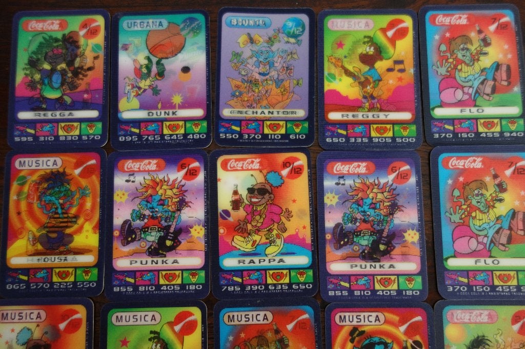 20 spacix holo grafische kaarten, Ophalen of Verzenden, Zo goed als nieuw, Meerdere kaarten