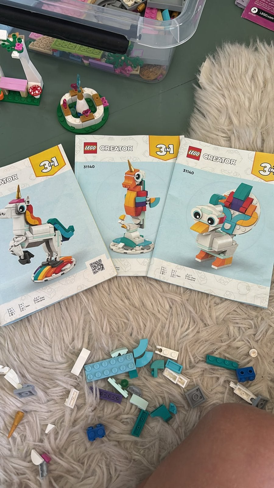 Lego creator 31140 Magische eenhoorn, Lego, Ophalen of Verzenden, Zo goed als nieuw, Creator