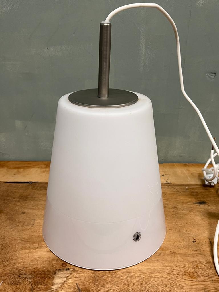 Vintage Ikea hanglamp Basisk opaalglas Wiebke Braach, Huis en Inrichting, Ophalen, Gebruikt, Vintage, Minder dan 50 cm