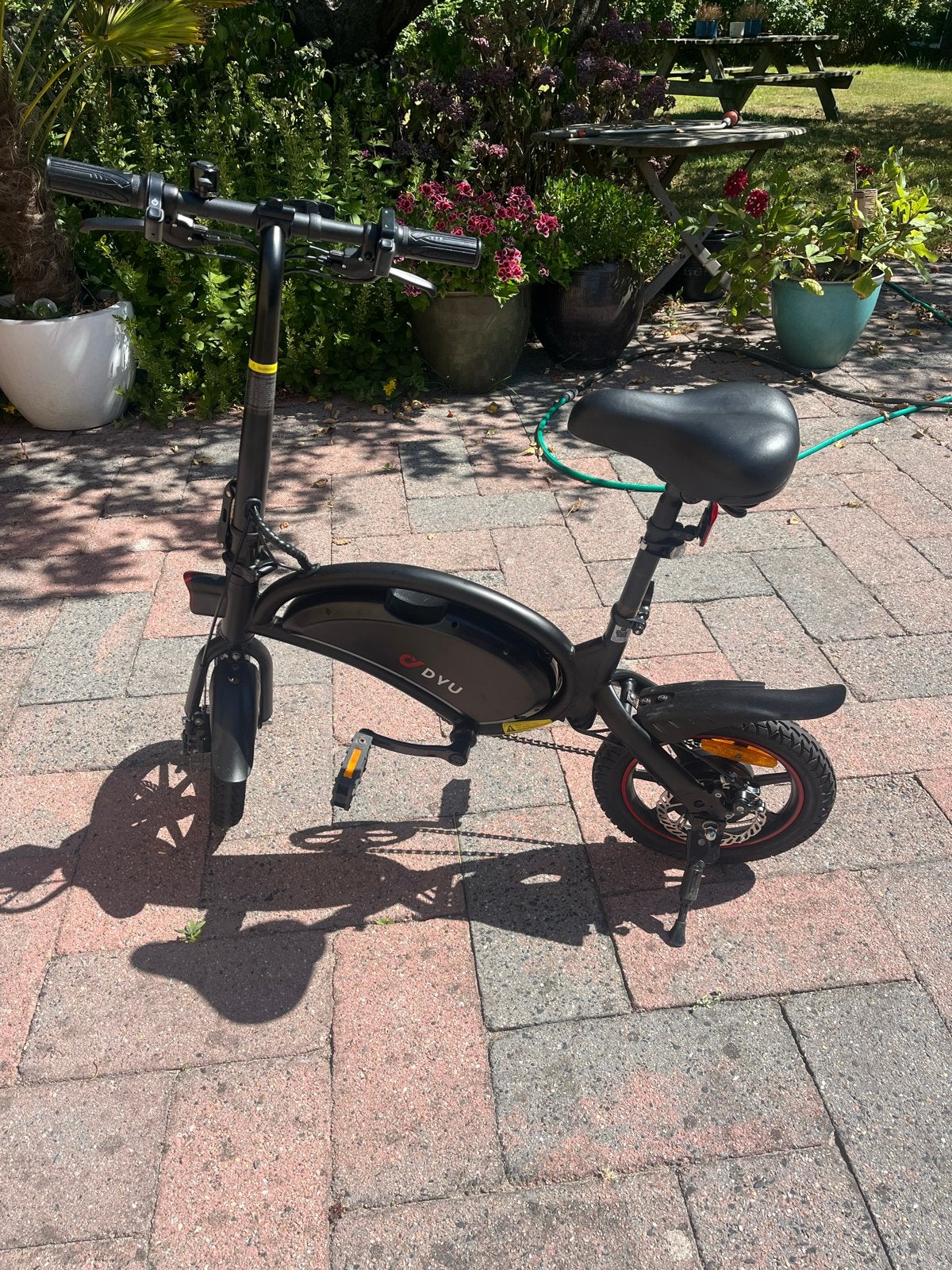 Tekoop | DYU opvouwbare elektrische fiets, Fietsen en Brommers, Elektrische fietsen, Zo goed als nieuw, Minder dan 47 cm, 30 tot 50 km per accu