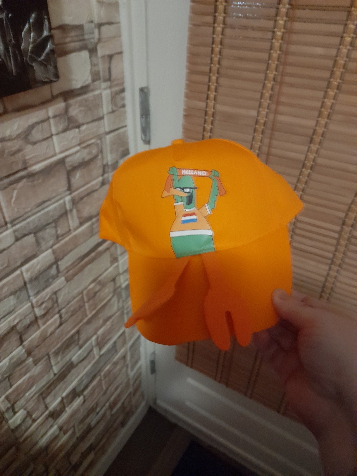 juich pet oranje vogel wk ek voetbal, Verzenden, Nieuw