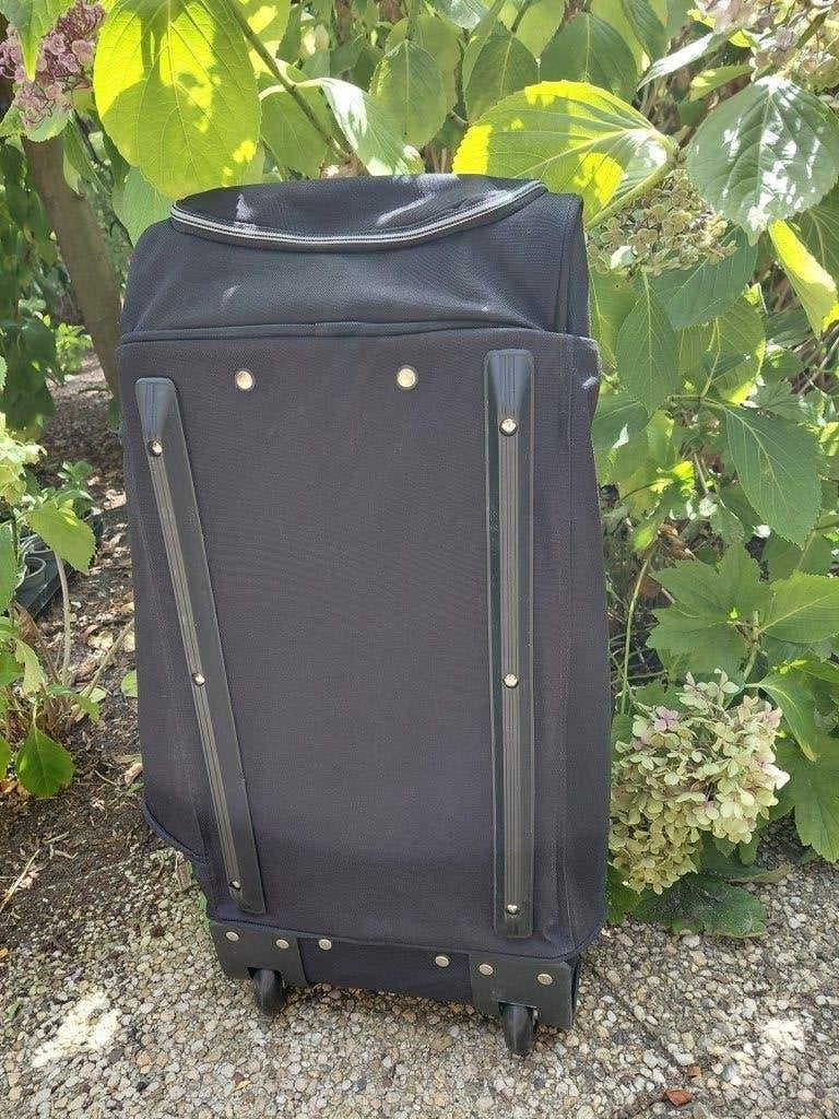 Zwarte weekend-/sporttas met trolley-mechanisme, Ophalen of Verzenden, Nieuw