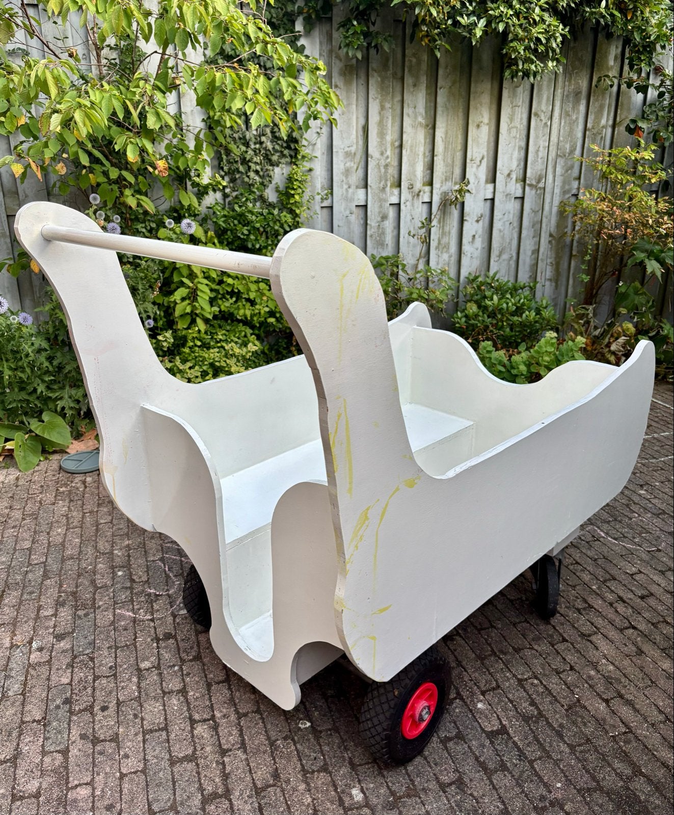 Houten bolderkar, Ophalen, Gebruikt, Duwvoertuig