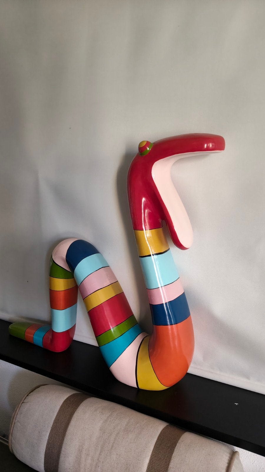 kleurrijke slang Niloc Pagen, Antiek en Kunst, Ophalen of Verzenden