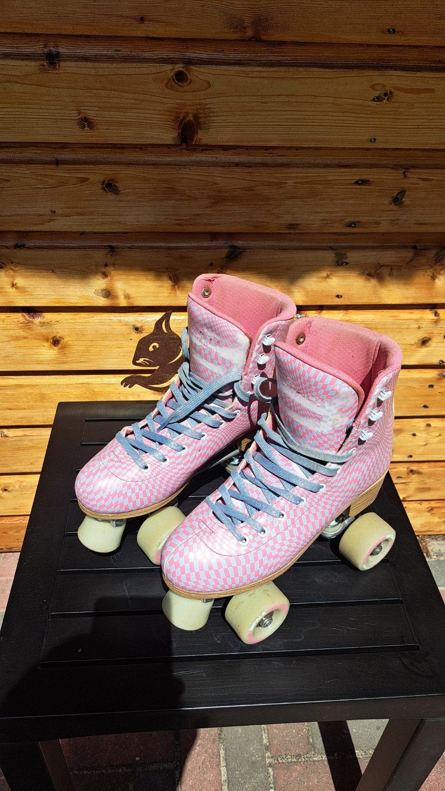 Roze rolschaatsen maat 39, Ophalen, Gebruikt, Dames