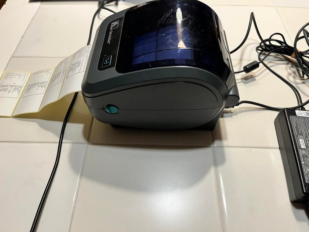 Zebra GK420d Labelprinter met Netwerkpoort, Zwart-en-wit printen, Verzenden, Printer, Zo goed als nieuw
