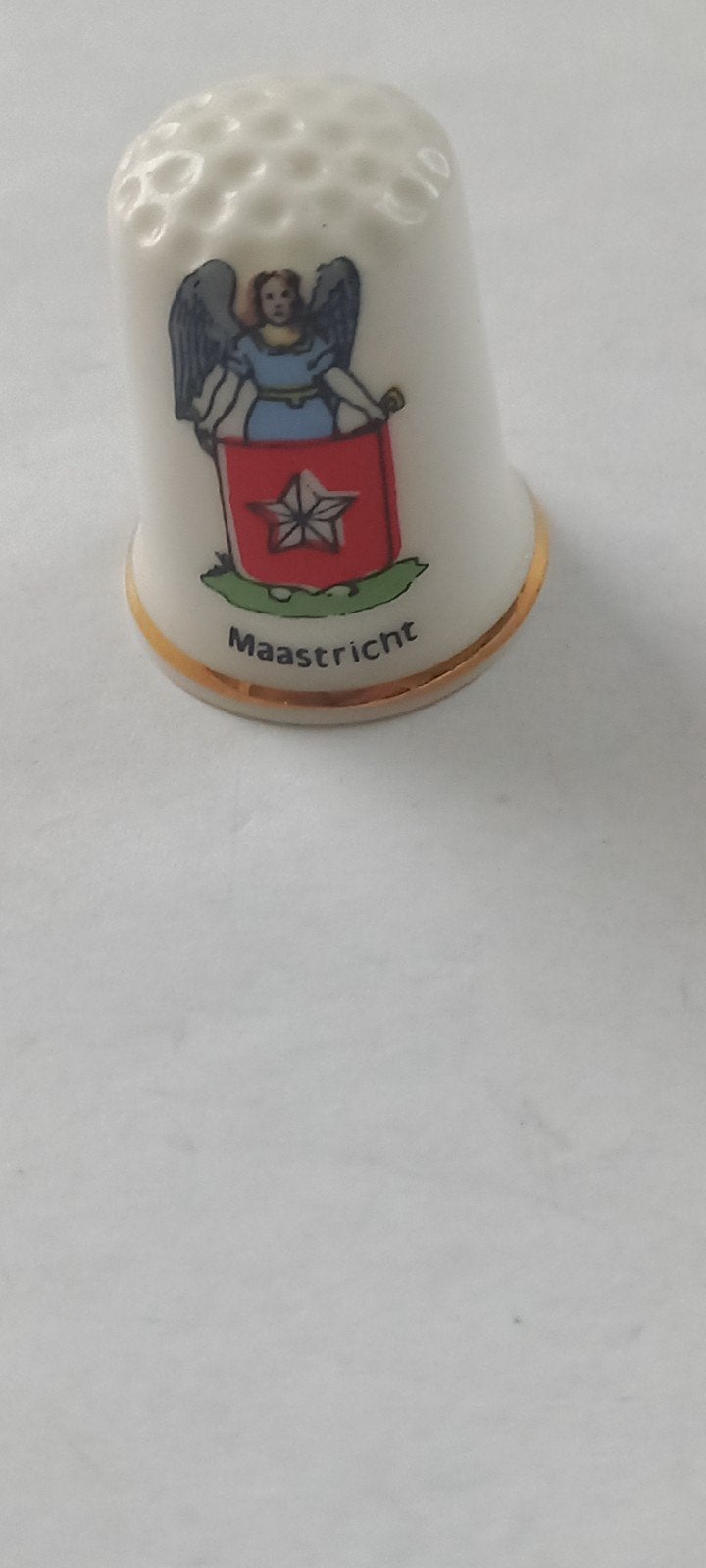 Vintage vingerhoedje Maastricht - Birchcroft Fine Bone China, Verzamelen, Ophalen of Verzenden, Gebruikt, Porselein, Nederland