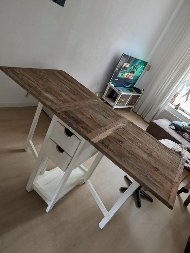 Rivièra Maison inklapbare bartafel, Ophalen, Gebruikt, 100 tot 150 cm, 150 tot 200 cm