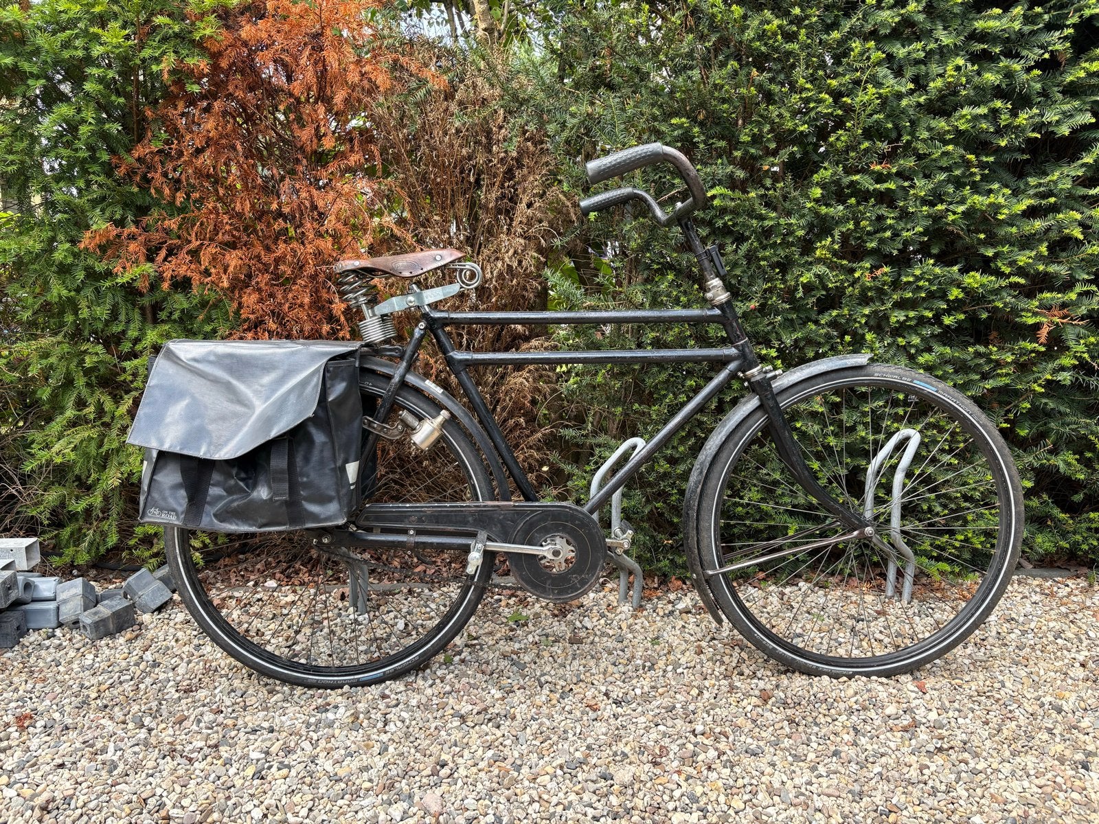 Juncker transportfiets – vintage/origineel uit jaren '50, Fietsen en Brommers, Terugtraprem, Gebruikt, 53 tot 57 cm, Ophalen