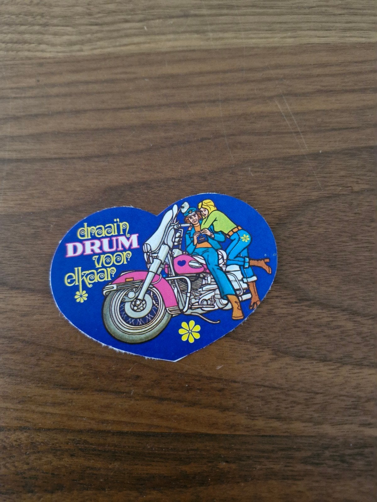 616 Drum sigaretten sticker - 'Draai 'm Drum voor elkaar, Ophalen of Verzenden, Gebruikt, Merk