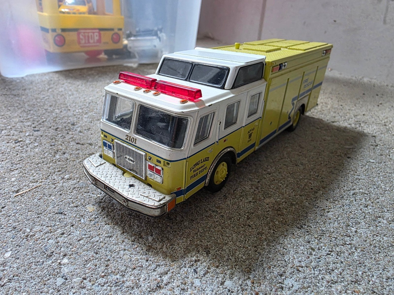 Corgi 52203 Long Lake E-One brandweer 1/50, Ophalen of Verzenden, Groter dan 1:32, Overige merken