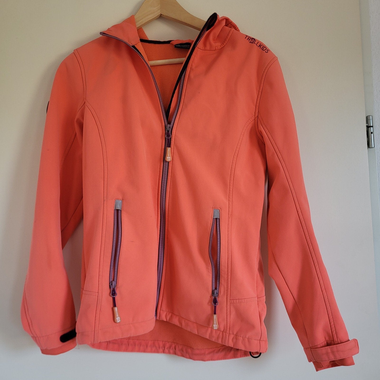 Trollkids Softshell Jas Maat 164 - Roze Binnenkant, Kinderen en Baby's, Kinderkleding | Maat 164, Ophalen, Gebruikt, Jongen of Meisje