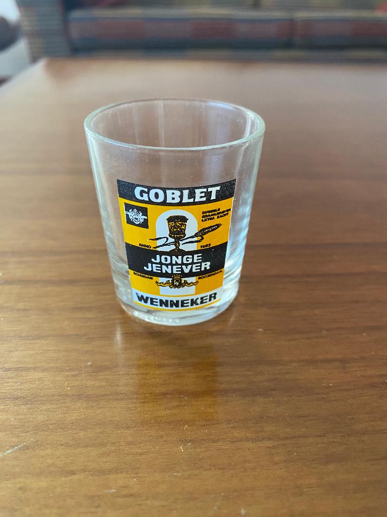 Goblet Jonge Jenever Wenneker borrelglaasje, Verzamelen, Ophalen of Verzenden, Gebruikt, Borrel- of Shotglas