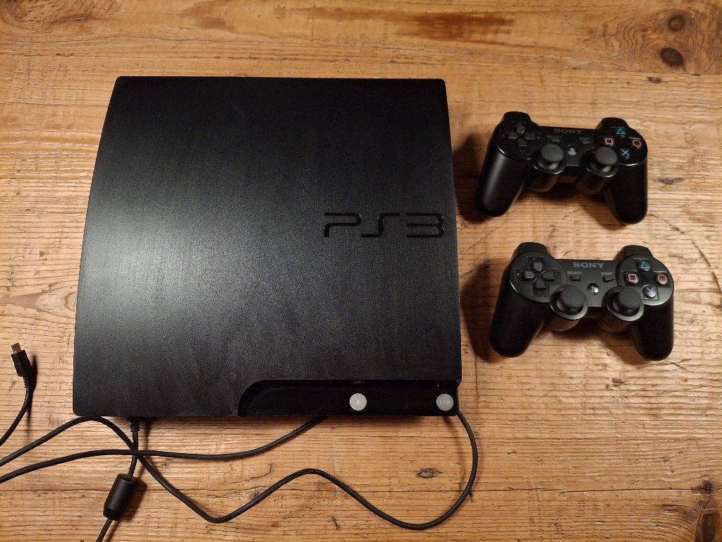 Playstation 3, Met 2 controllers, Ophalen of Verzenden, Slim, Gebruikt