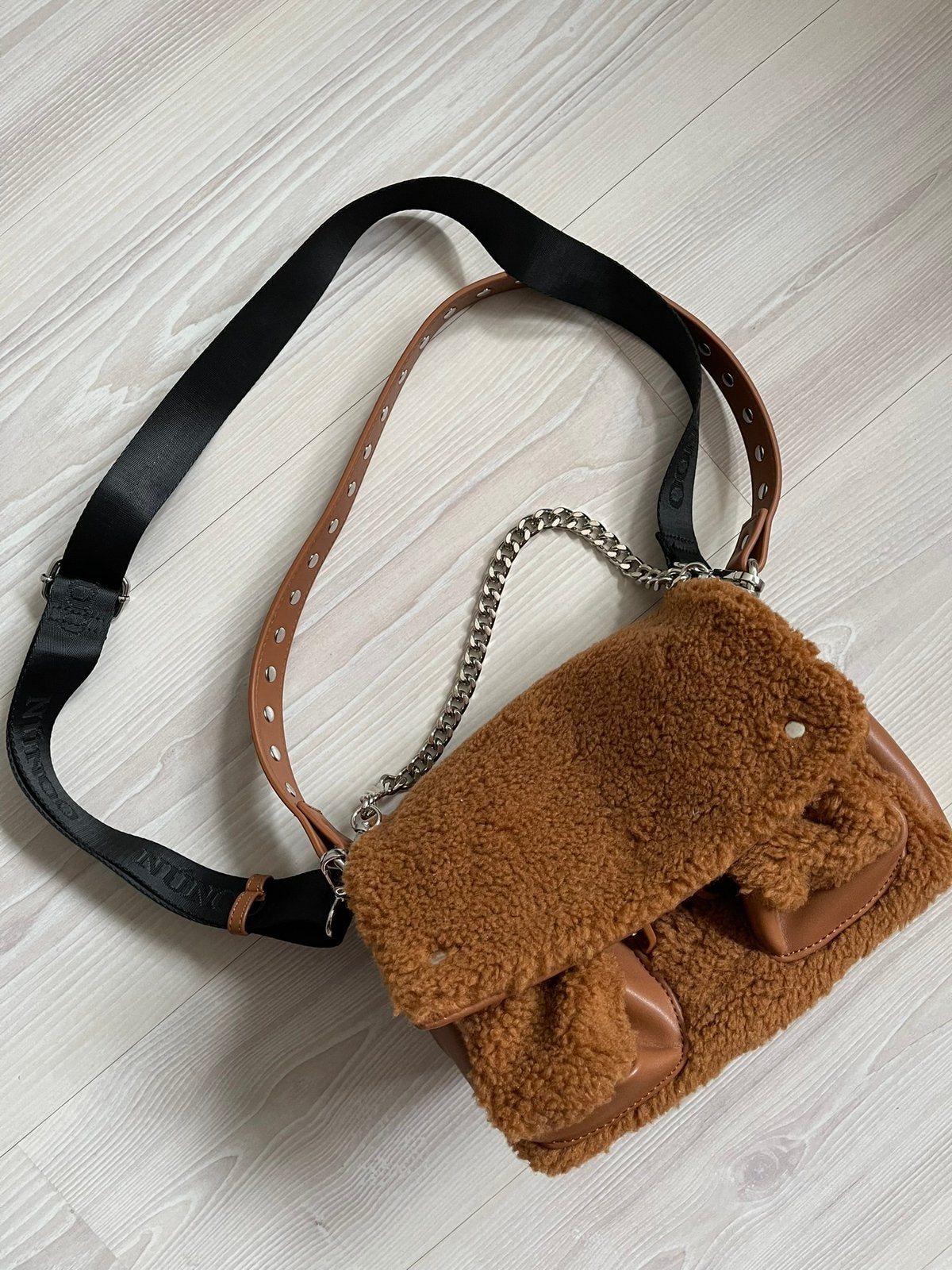 Tas Núnoo, Ophalen of Verzenden, Zo goed als nieuw, Bruin, Overige merken
