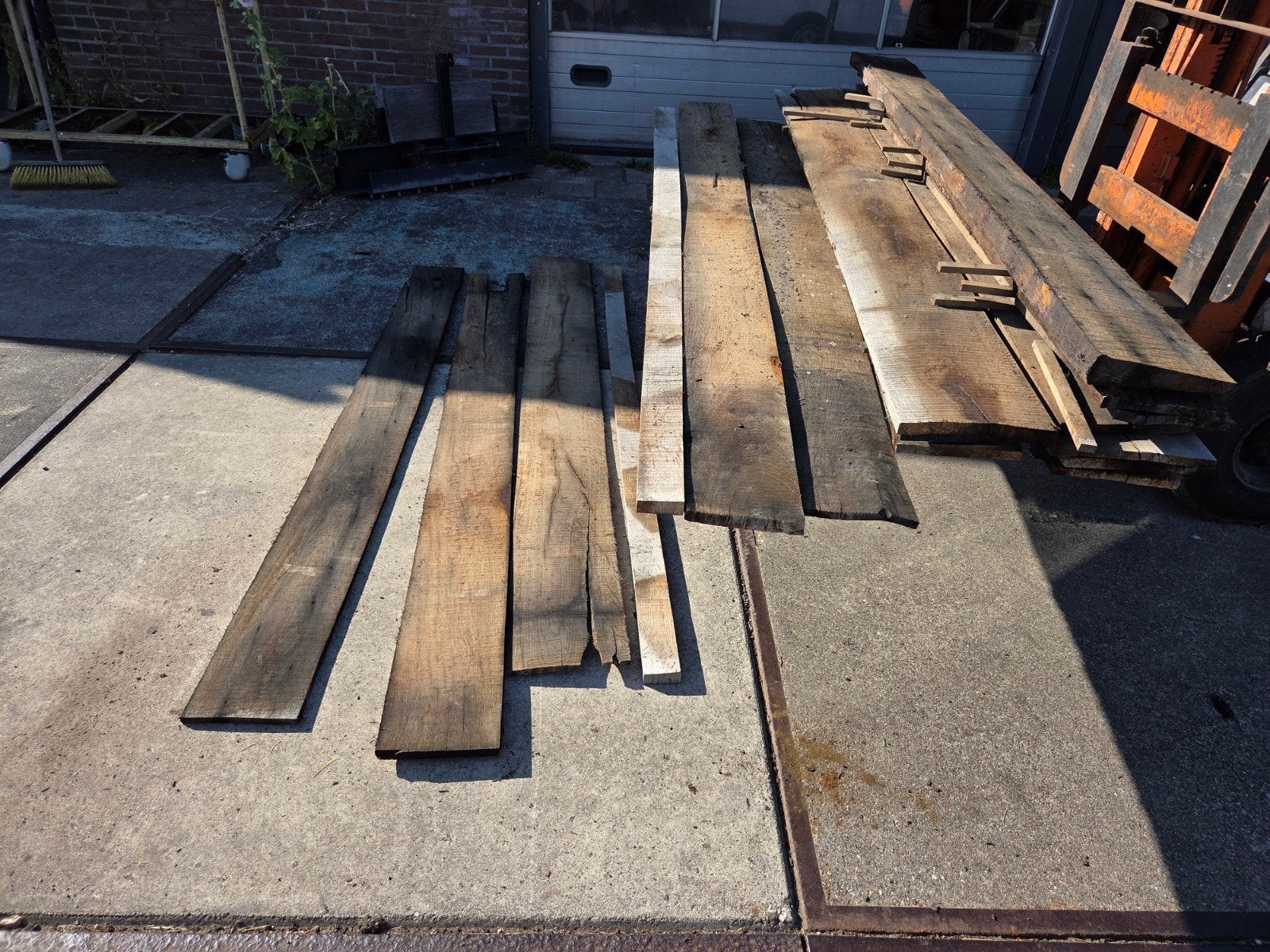 Rustieke  eiken  planken, Ophalen, 25 tot 50 mm, Eiken, Plank
