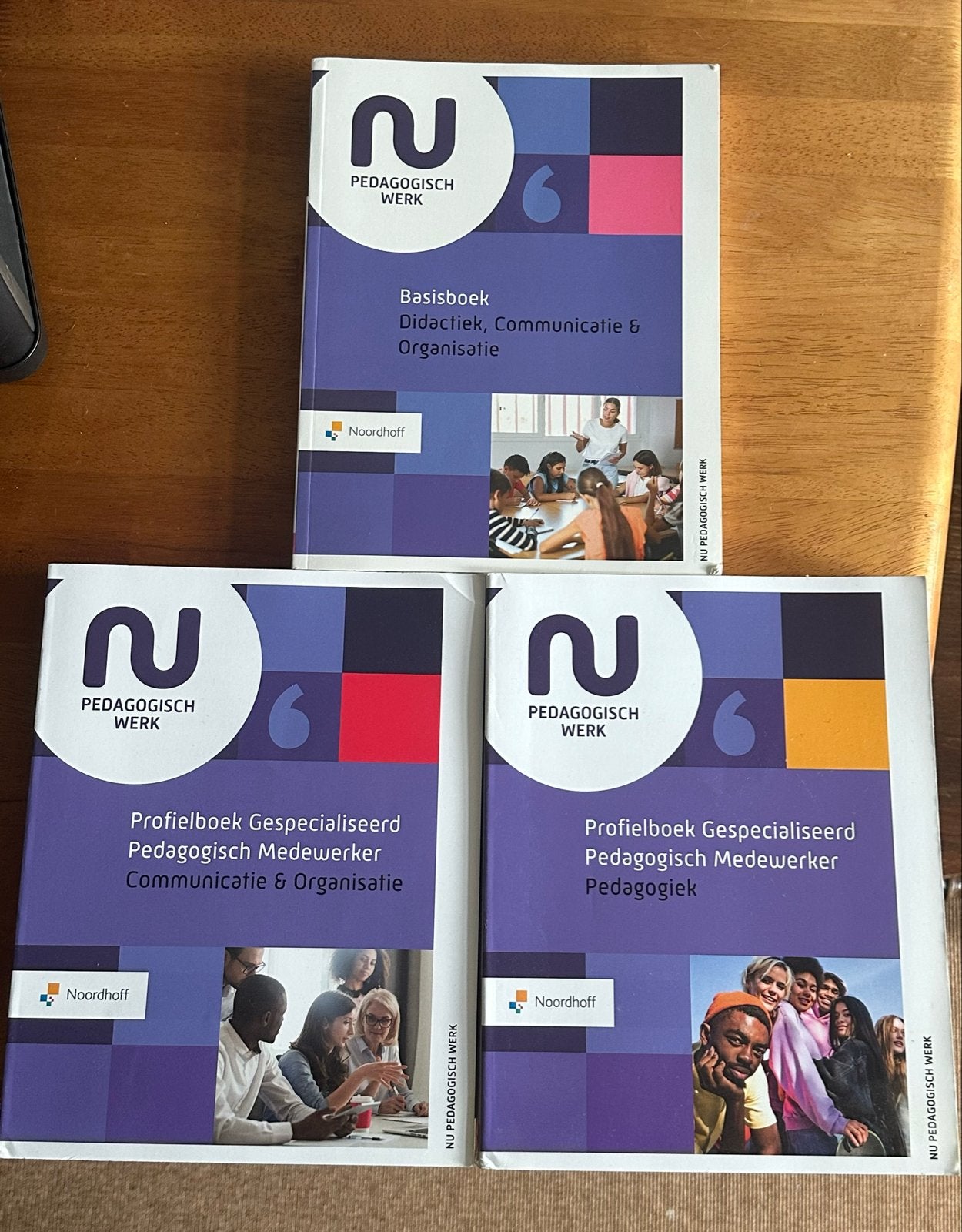 Nu Pedagogisch Werk boeken: Basisboek & Profielboeken 3 paar, Ophalen of Verzenden, Gamma, Zo goed als nieuw, MBO