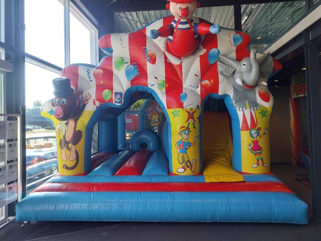 clown disco springkussen te huur, Verzenden, Zo goed als nieuw, Overige