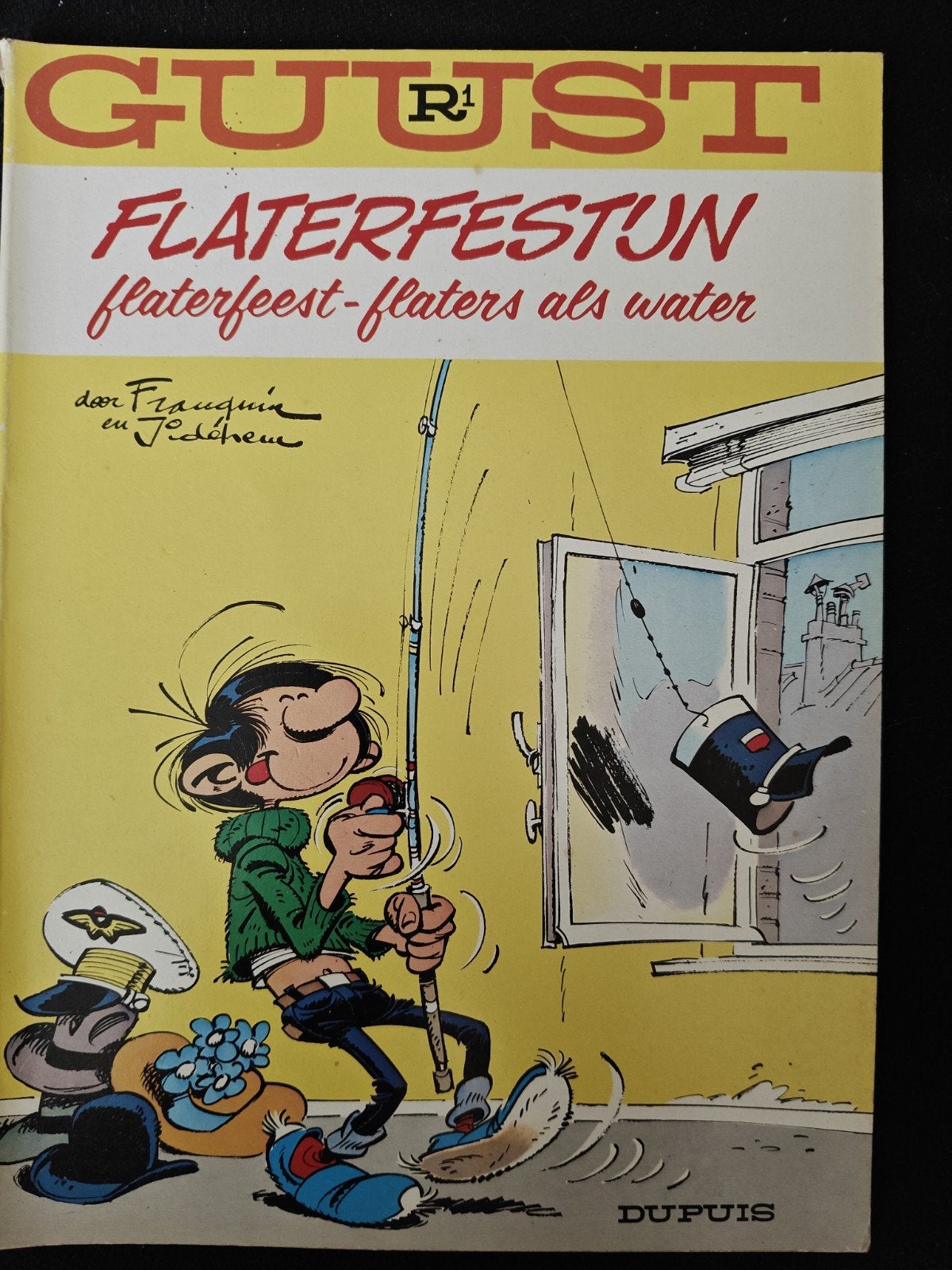 Guust Flater: Complete serie van 12 stripboeken, Complete serie of reeks, Ophalen of Verzenden, Gelezen