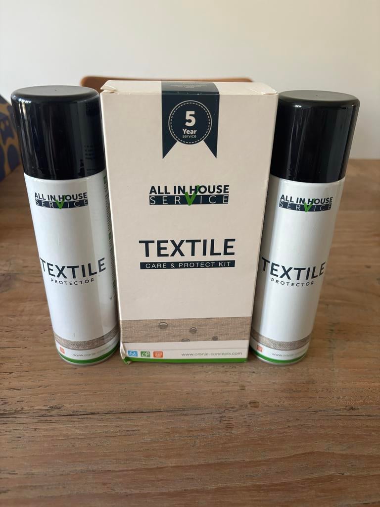 All in House Textile Protector + Care & Protect Kit, Ophalen of Verzenden, Nieuw, Wit, Overige materialen